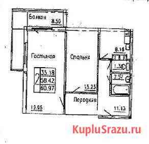 2-к квартира, 61 кв.м., 3/3 эт. Агалатово