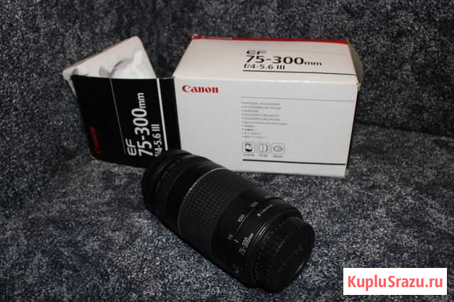 Объектив Canon EF75-300mm f/4-5.6 III Нальчик - изображение 1