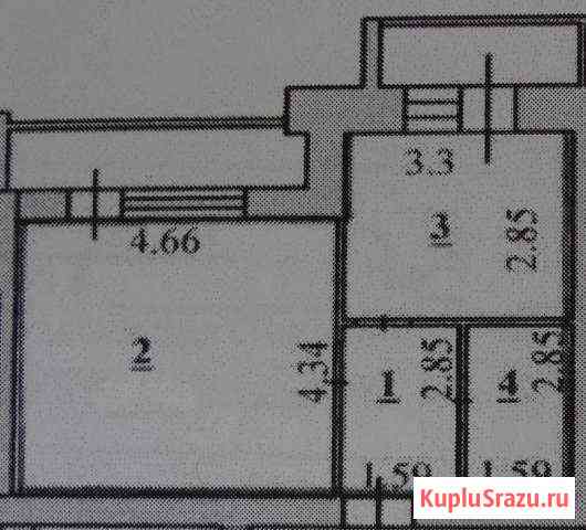 1-к квартира, 46.3 кв.м., 5/9 эт. Елец