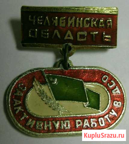 Значок дсо Урожай Юность СССР Саратов - изображение 1