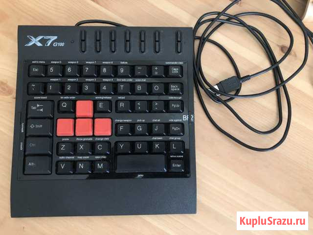Продам игровую клавиатуру A4Tech X7-G100 Black USB Тольятти - изображение 1
