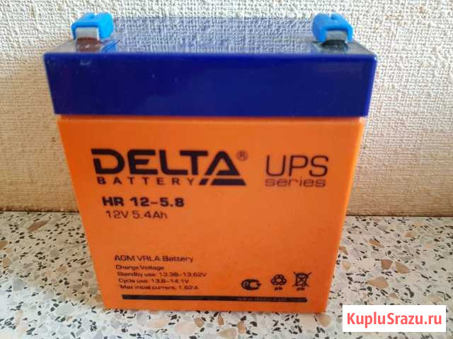 Акб delta HR 12-5.8 (12V / 5.4 Ah) Пушкино - изображение 1