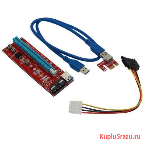 Райзер pci-e майнинг (6 версия) Набережные Челны - изображение 1
