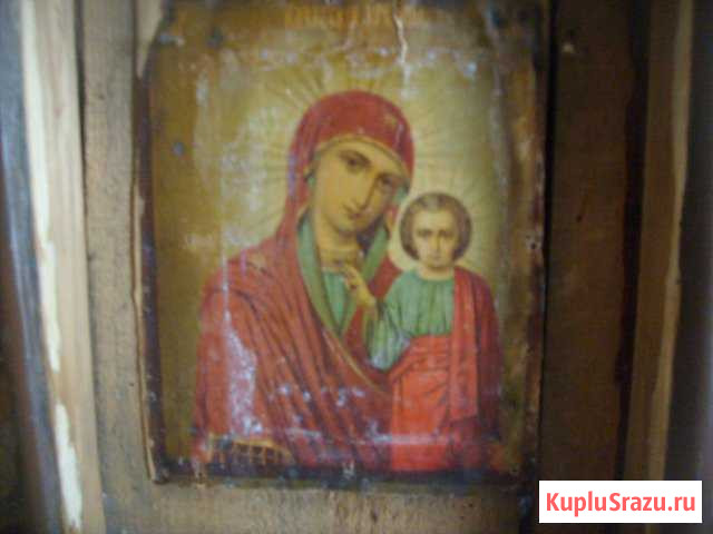 Икона Казанской бм литография 1912 год Миасс - изображение 1