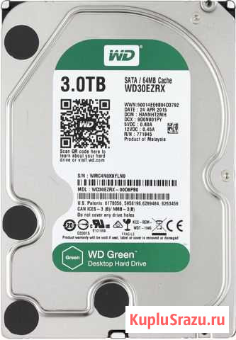 WD30ezrx 3Tb Иркутск - изображение 1