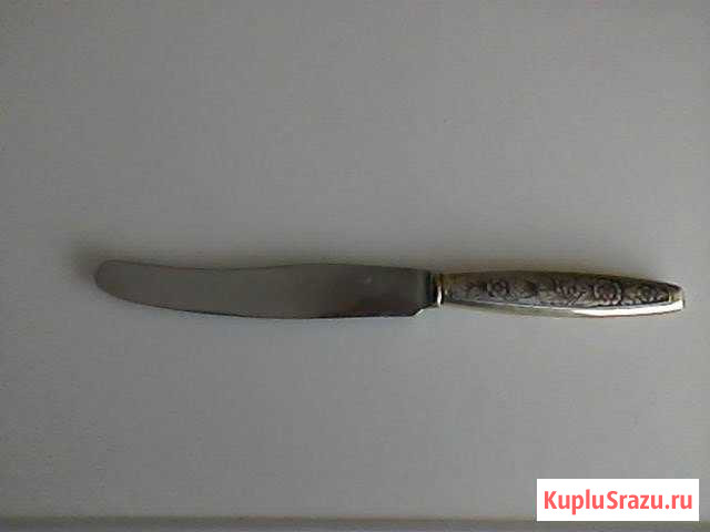 Нож столовый с серебряной ручкой 875 пр Петропавловск-Камчатский - изображение 1