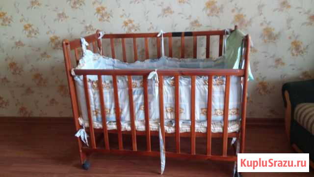 Детская кроватка. Продаю в связи с переездом Чита - изображение 1
