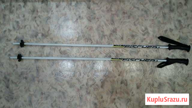 Лыжные палки fisher(детские) 105см Ангарск - изображение 1