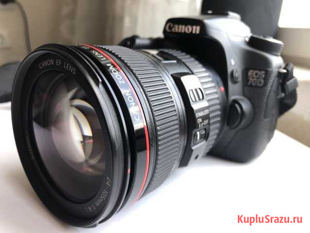 Canon 70d kit 24-105 со стабилизатором Челябинск - изображение 1