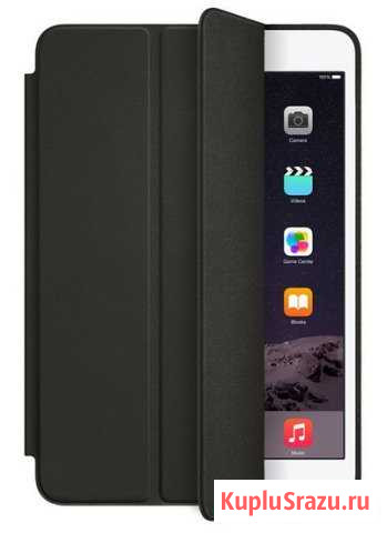 iPad mini 1 2 3 Чехол Кожаный Полностью Черный мяг Нижний Новгород - изображение 1