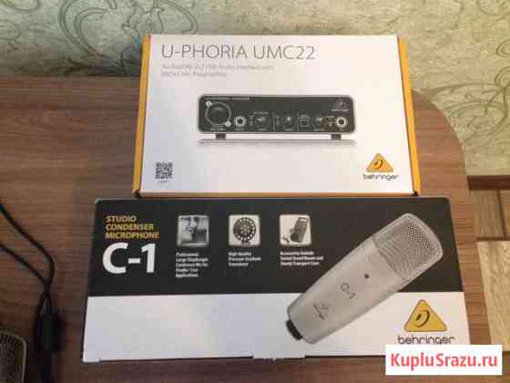 Behringer C-1 + behringer UMC22 Кумертау