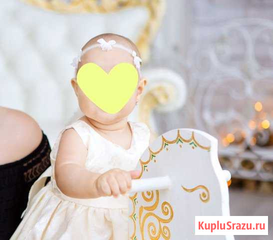 Платье+повязочка+пинетки Тольятти - изображение 1