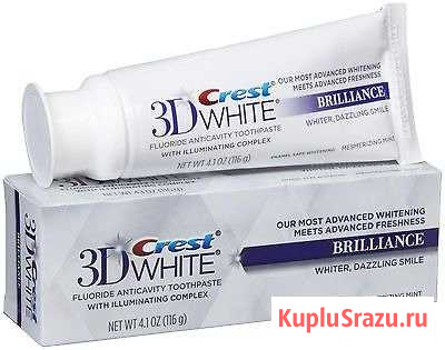 Отбеливающая зубная паста Crest3D White Brilliance Симферополь - изображение 1