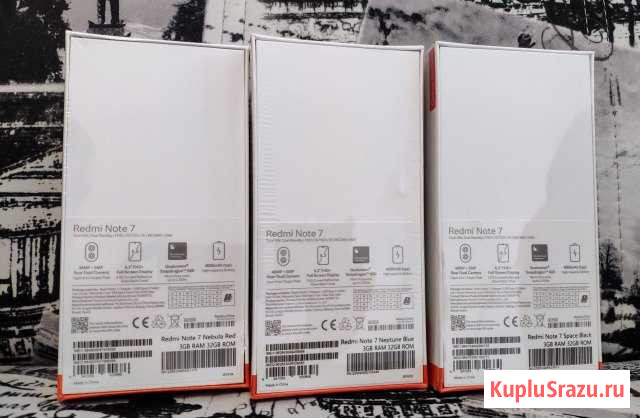 Xiaomi Redmi Note 7 4/64 & 3/32 Black/Blue/Red Киров - изображение 1