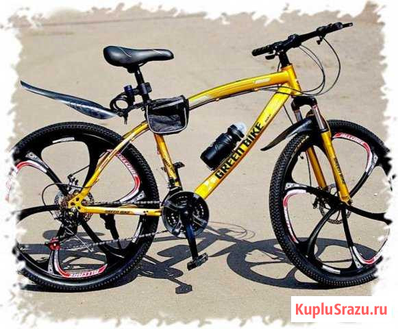 Велосипед Green Bike BMW Золотой Цвет Гарантия Сыктывкар - изображение 1