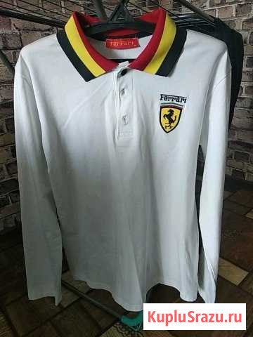 Поло с длинным рукавом  ferrari Шадринск - изображение 1