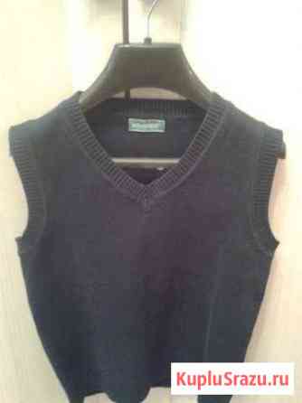 Жилет школьный синий для мальчика р. 117-125 Москва