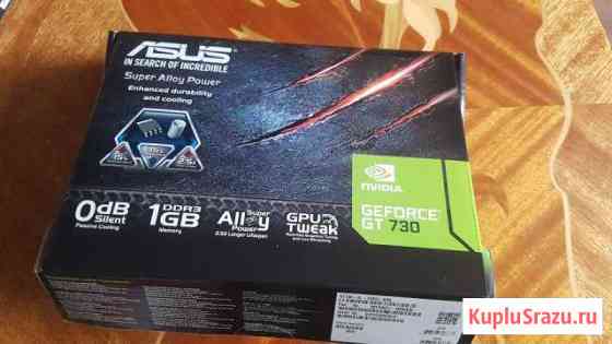 Видеокарта Asus GeForce GT 730 новая 1gb DDR3 Красногорск