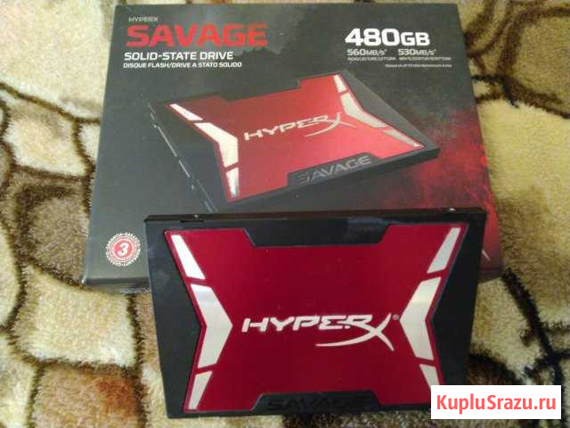 SSD Kingston HyperX Savage 480 Gb на гарант Подольск - изображение 1