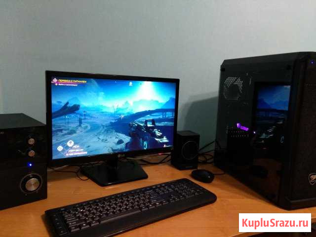 Системный блок,Ryzen5 2600 6ядер, gtx1060 6гб, 8гб Альметьевск - изображение 1