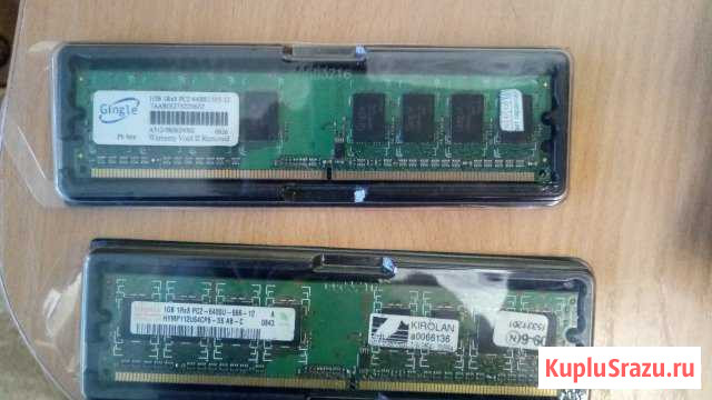 DDR2 - 1gb(2 шт) Бийск - изображение 1