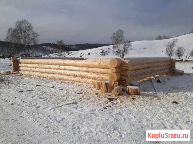 Сруб сосновый зимний 9,1*10,1 и др. Ручная рубка Уфа - изображение 1