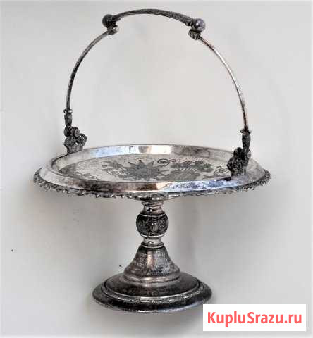 Винтажная американская ваза, покрытая серебром Мамоново - изображение 1
