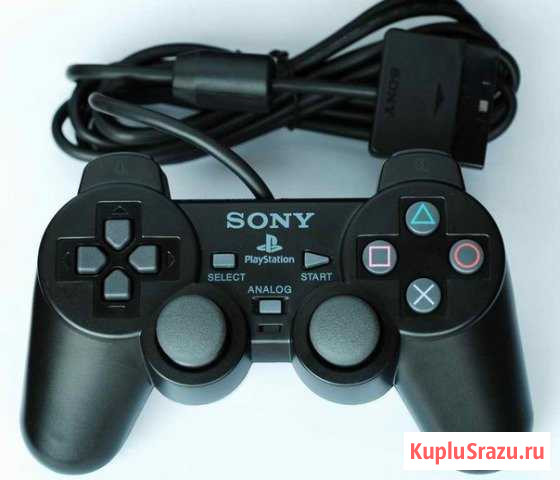 PS 2 Controller Analog Black (no box) Ковров - изображение 1