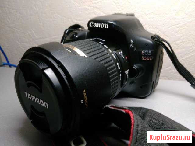 Продаю фотоаппарат canon550 с теле объективом 18-2 Киров - изображение 1