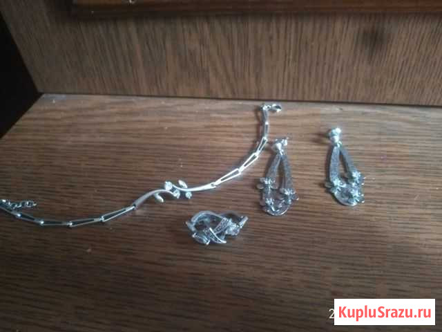 Серебряные серьги и браслеты Волгоград - изображение 1