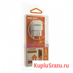 Сзу для iPhone 5/6 Moxom +кабель Profi KH-05 белый Кострома - изображение 1