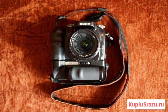 Sony dslr A100 + DT3,5-5,6/18-70 + Vertical Grip Норильск - изображение 1