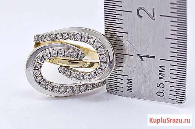 Кольцо 585 пробы 5,42 гр. с недрагоценными камнями Иркутск - изображение 1