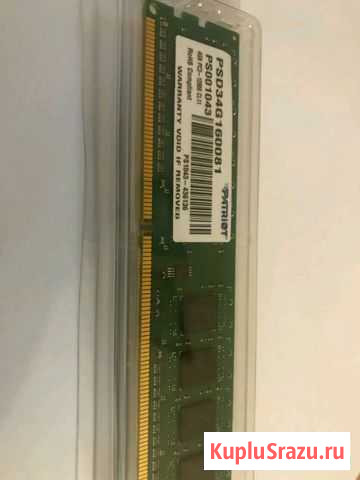 Опер. память Patriot DDR3 4GB 1600 мгц Петропавловск-Камчатский - изображение 1