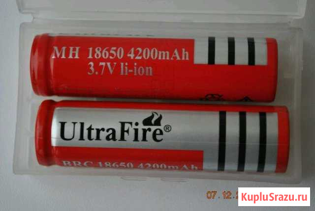 Аккумуляторы LI-ION 18650, 16340 (cr123a ) 3.7v Новокузнецк - изображение 1