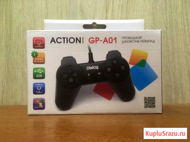 PC Геймпад проводной Dialog Action GP-A01 Кострома - изображение 1