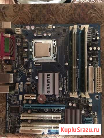 Мать 775 с процом xeon x4550 и 4 gb озу Липецк - изображение 1
