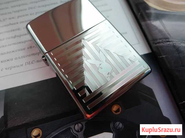 Новая коллекционная оригинальная Zippo Playboy Ставрополь - изображение 1