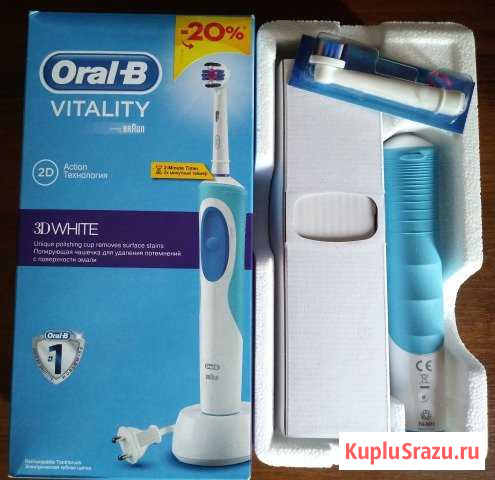 Электрическая зубная щетка Oral-B Vitality 3D Whit Пятигорск - изображение 1