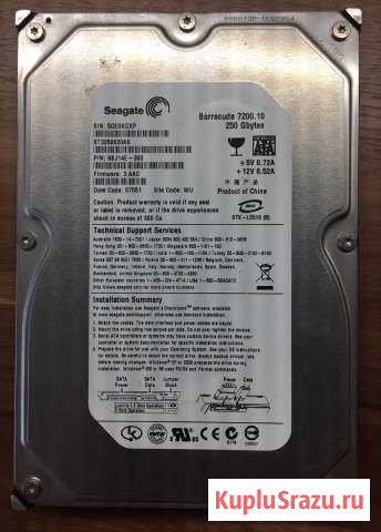 Seagate SATA 250Gb Тамбов - изображение 1