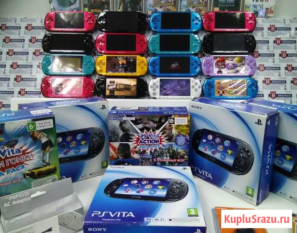 PSP ps Vita fat, slim прошитые, новые, б/у, почтой Сергиев Посад - изображение 1