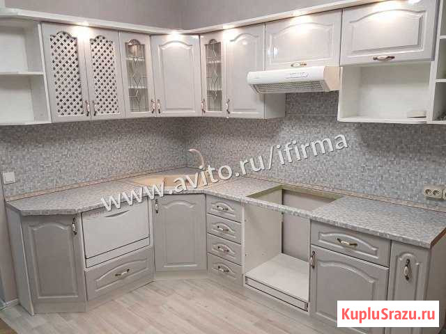 Кухонный гарнитур мдф с фрезой - размер 1.8 х 2,6 Щёлково - изображение 1
