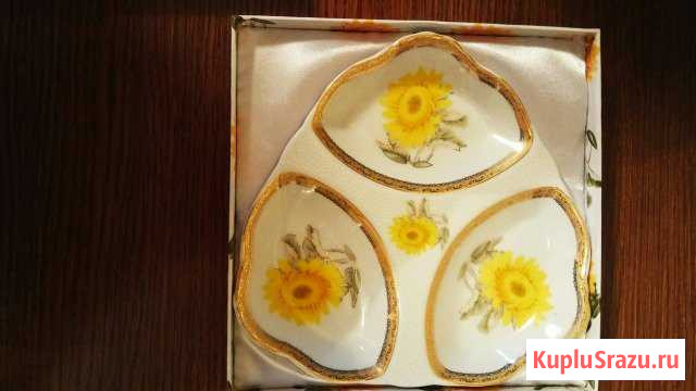 Конфетница 3-х секционная в упаковке Ногинск - изображение 1