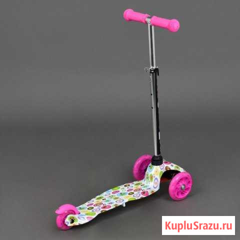 Scooter 3 колёсный самокат мини ап Колёса светятся Санкт-Петербург - изображение 1