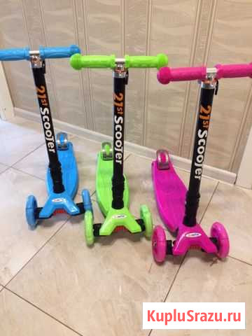 Самокат трехколесный.Детский scooter maxi пурпун Санкт-Петербург - изображение 1