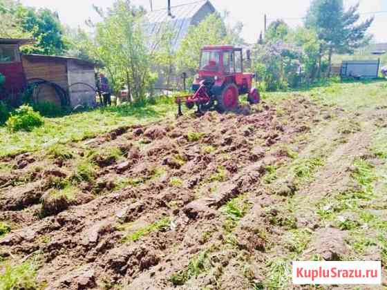 Вспашка и культивирование участка Красногорск