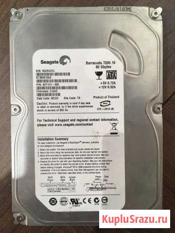 Жесткий диск Seagate ST380815AS 80 гб Иркутск - изображение 1