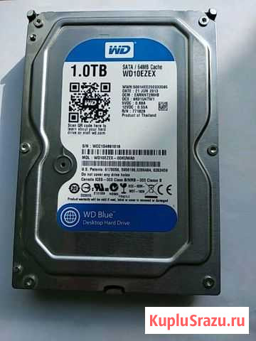 Продам жесткий диск WD Blue 1Тб Иркутск - изображение 1
