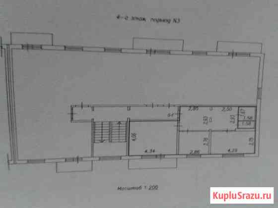 2-к квартира, 56.9 кв.м., 4/5 эт. Прокопьевск