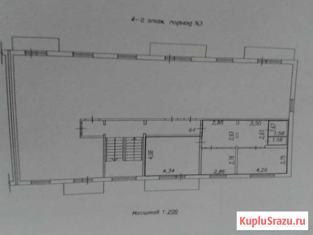 2-к квартира, 56.9 кв.м., 4/5 эт. Прокопьевск - изображение 1